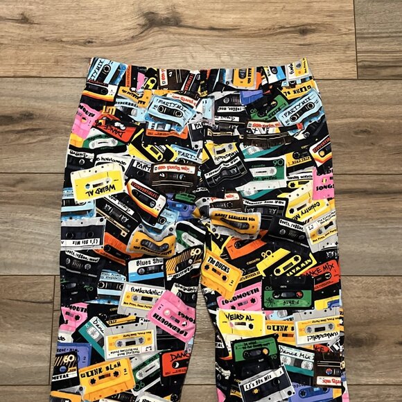 Men's Loudmouth Golf Pants SZ 32x30 Party Mix Cassette Print Stretch Colorful - Picture 8 of 11